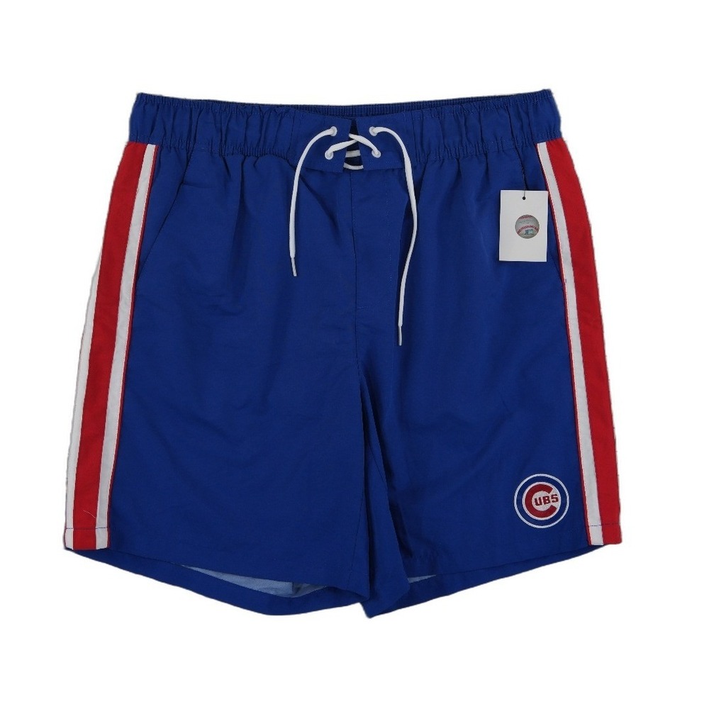 NEW G III Sports Chicago Cubs MLB Swim Trunks Men's Size XL Blue Red Shorts